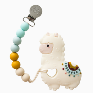 Silicone Teether with Metal Clip