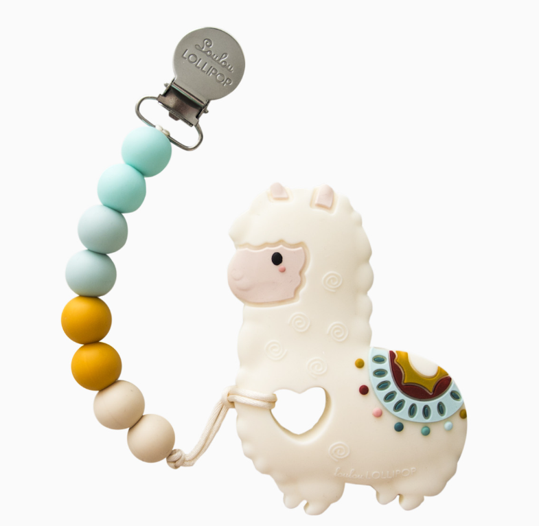 Silicone Teether with Metal Clip